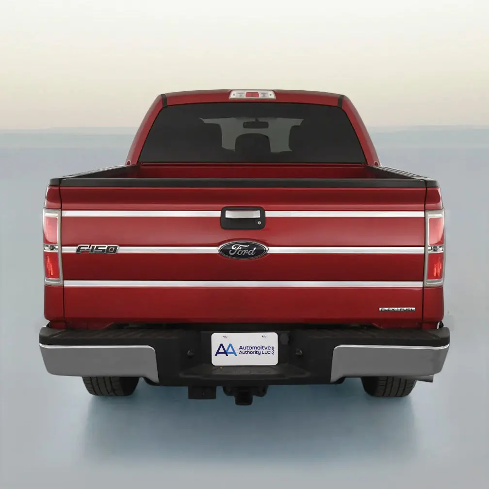 2009-2014 Ford F150 Chrome Tailgate Trim Molding Inserts 1