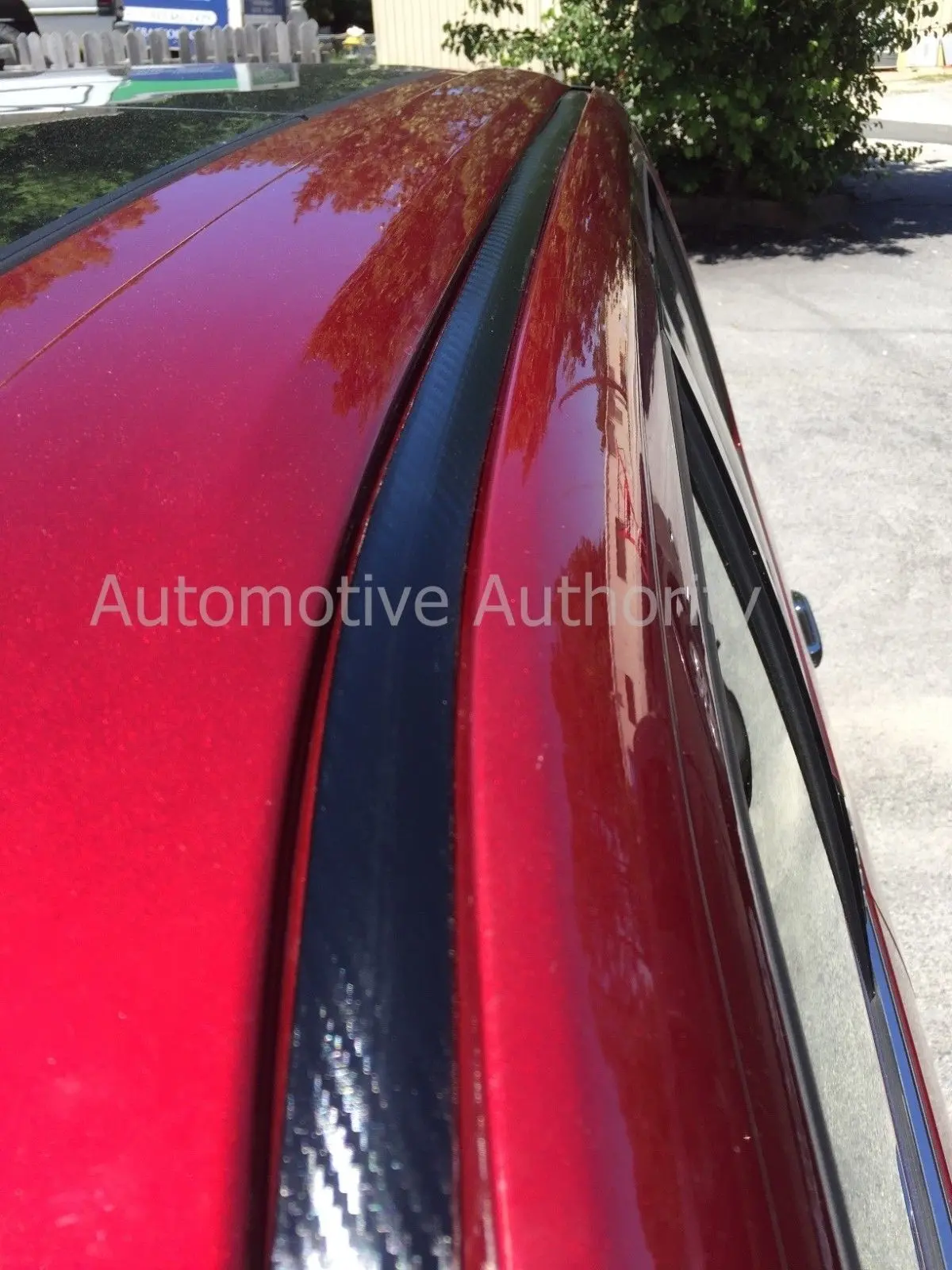2004-2012 Chevy Colorado Black Carbon Fiber Roof Top Trim Molding Kit 1
