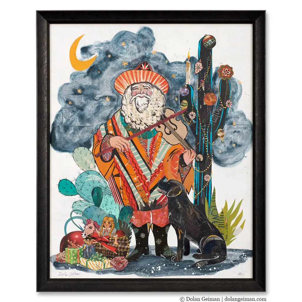 Santa Fe Original Paper Collage 1