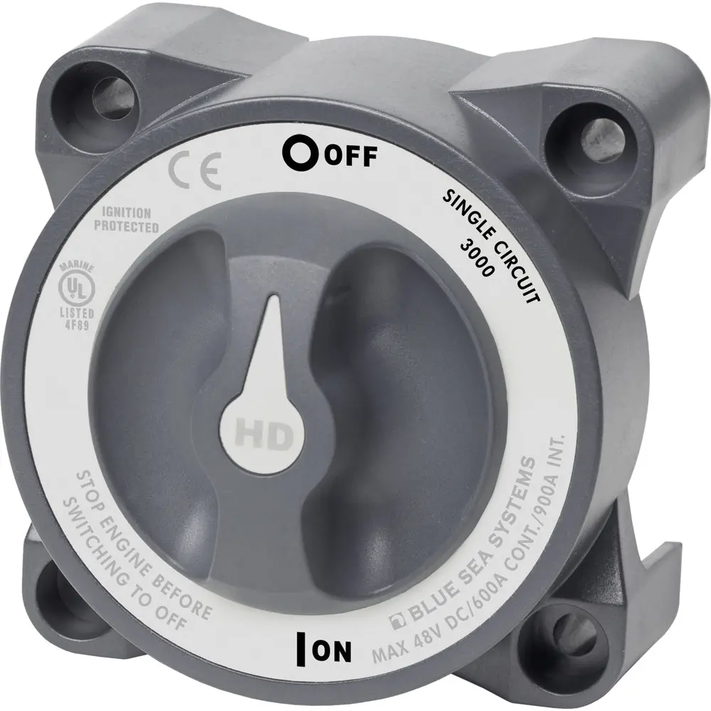 Blue Sea 3000 Hd-Series Battery Switch Single Circuit On/Off [3000] 1
