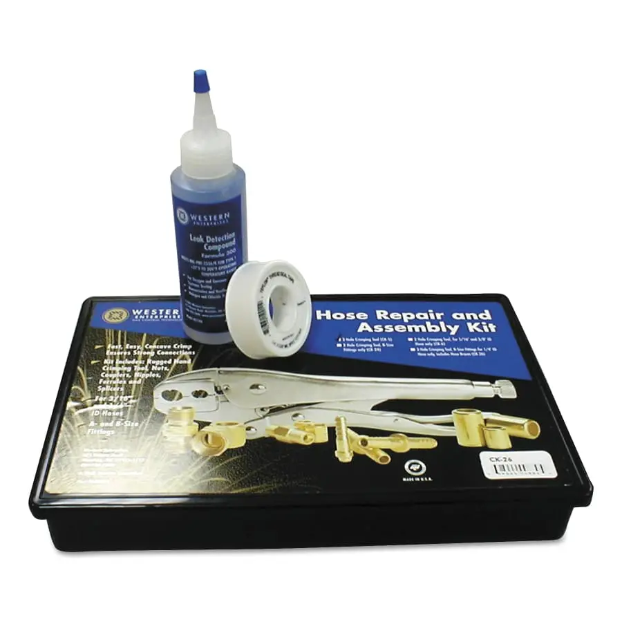 Western - Hose Repair Kit, B-Size Fittings, 1/4" Hose Id 1