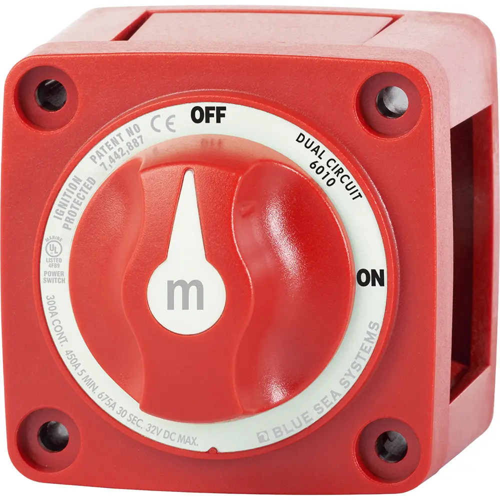Blue Sea 6010 M-Series (Mini) Battery Switch Dual Circuit [6010] 1