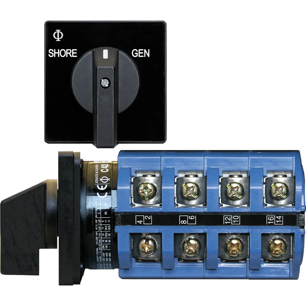 Blue Sea 6337 Switch, Ac 120V Ac 30A  Off+2 Position [6337] 1