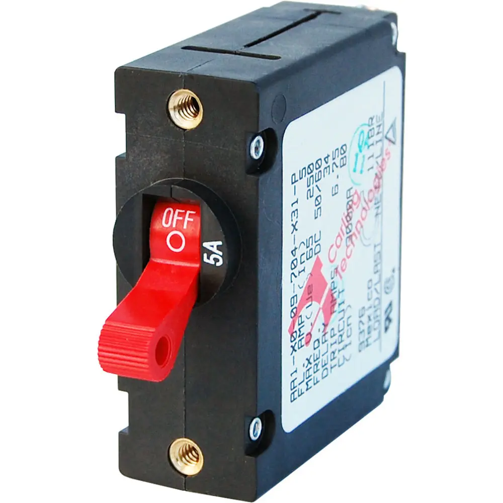 Blue Sea 7201 Ac/Dc Single Pole Magnetic World Circuit Breaker  -  5 Amp [7201] 1