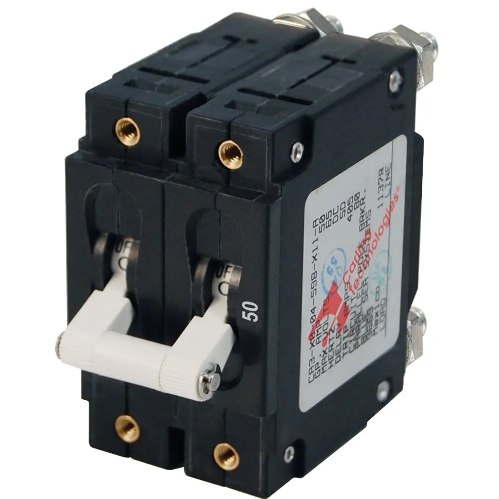 Blue Sea 7251 C-Series Double Pole Circuit Breaker - 50A [7251] 1