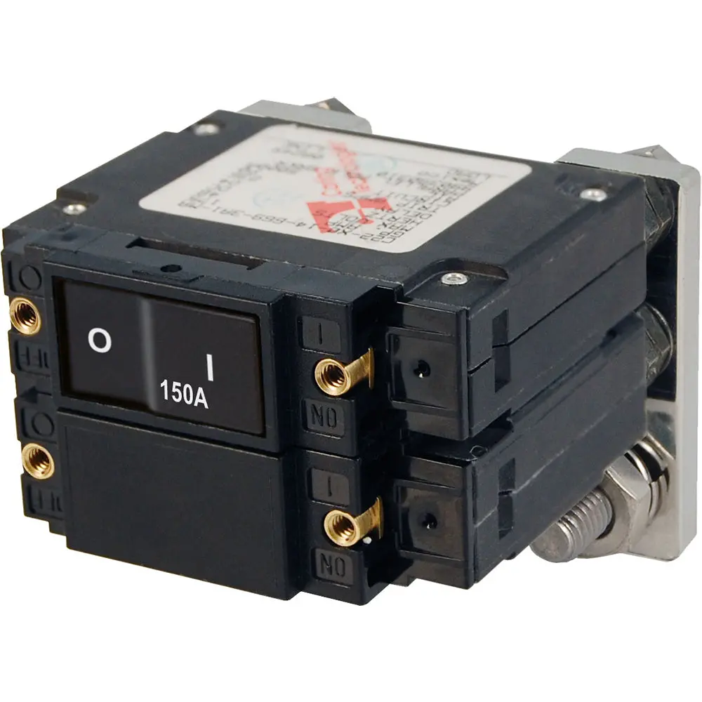 Blue Sea 7475 C-Series Flat Rocker Circuit Breakers, Single And Double Pole  -  150 Amp [7475] 1
