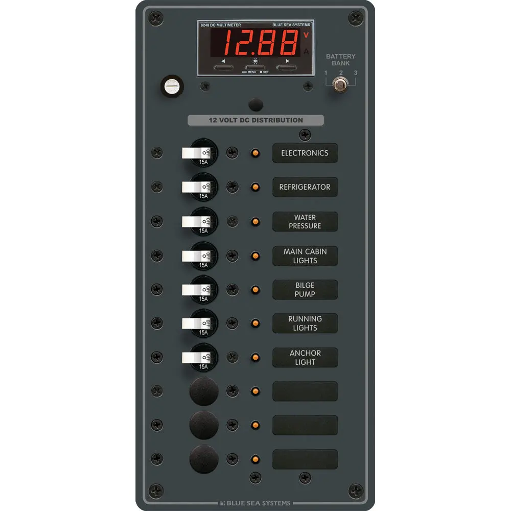 Blue Sea 8402 Dc 10 Position W/Multi-Function Meter [8402] 1
