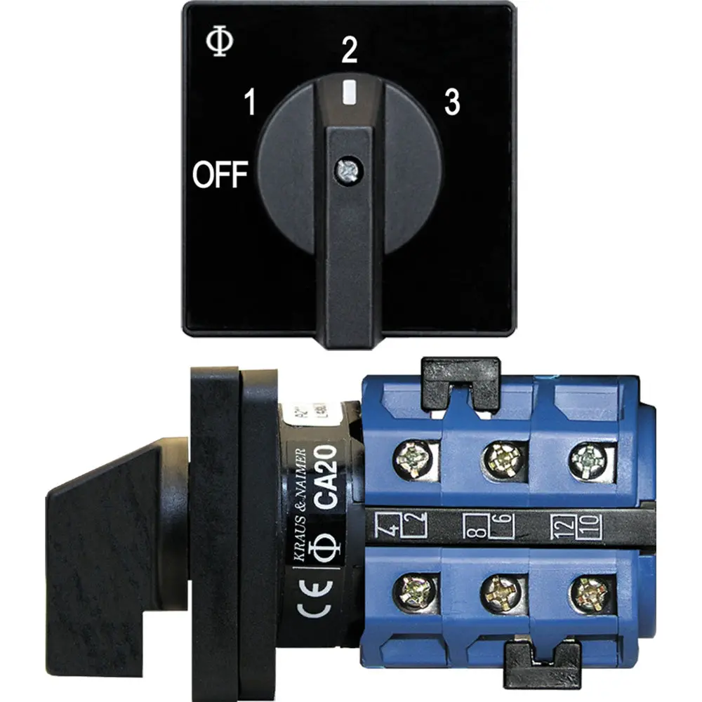 Blue Sea 9010 Switch, Av 120Vac 32A Off +3 Positions [9010] 1
