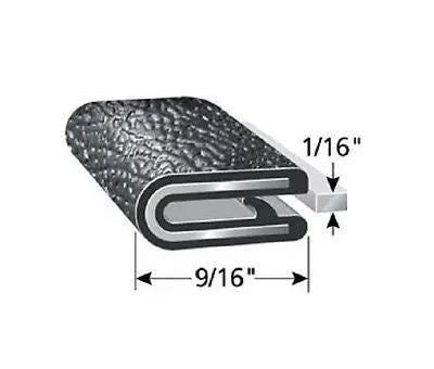 1/16" Black Edge Trim Lok Seal Lock 1