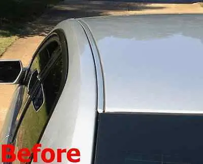 1997-2003 Chevy Malibu Black Carbon Fiber Roof Top Trim Molding Kit 2