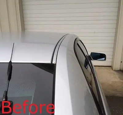 2007-2010 Saturn Aura Black Roof Top Trim Molding Kit 2