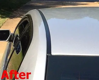 1998-2006 Audi Tt Black Carbon Fiber Roof Top Trim Molding Kit 2