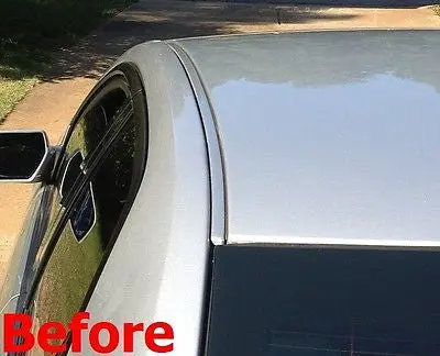 1998-2002 Oldsmobile Intrigue Black Carbon Fiber Roof Top Trim Molding Kit 2