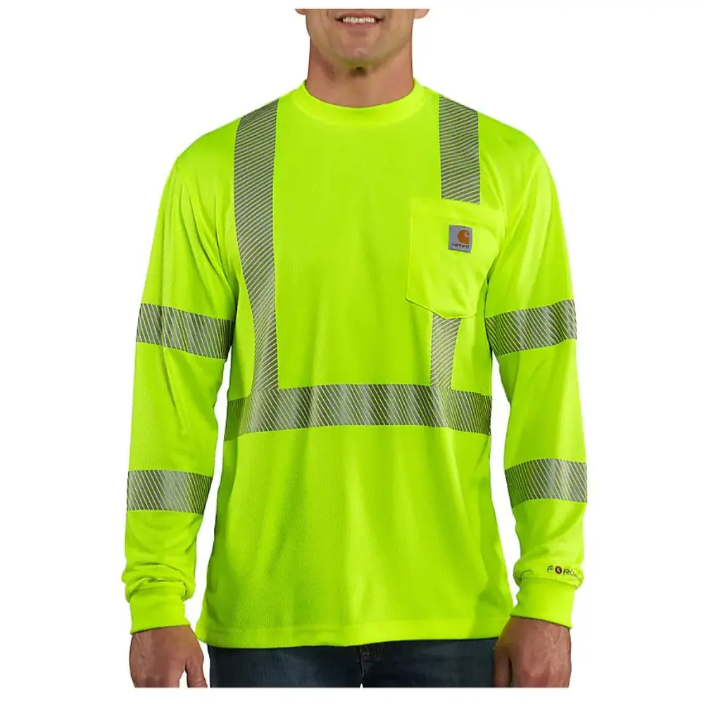Carhartt - Men's Force High-Visibility Long-Sleeve Class 3 T-Shirt 1