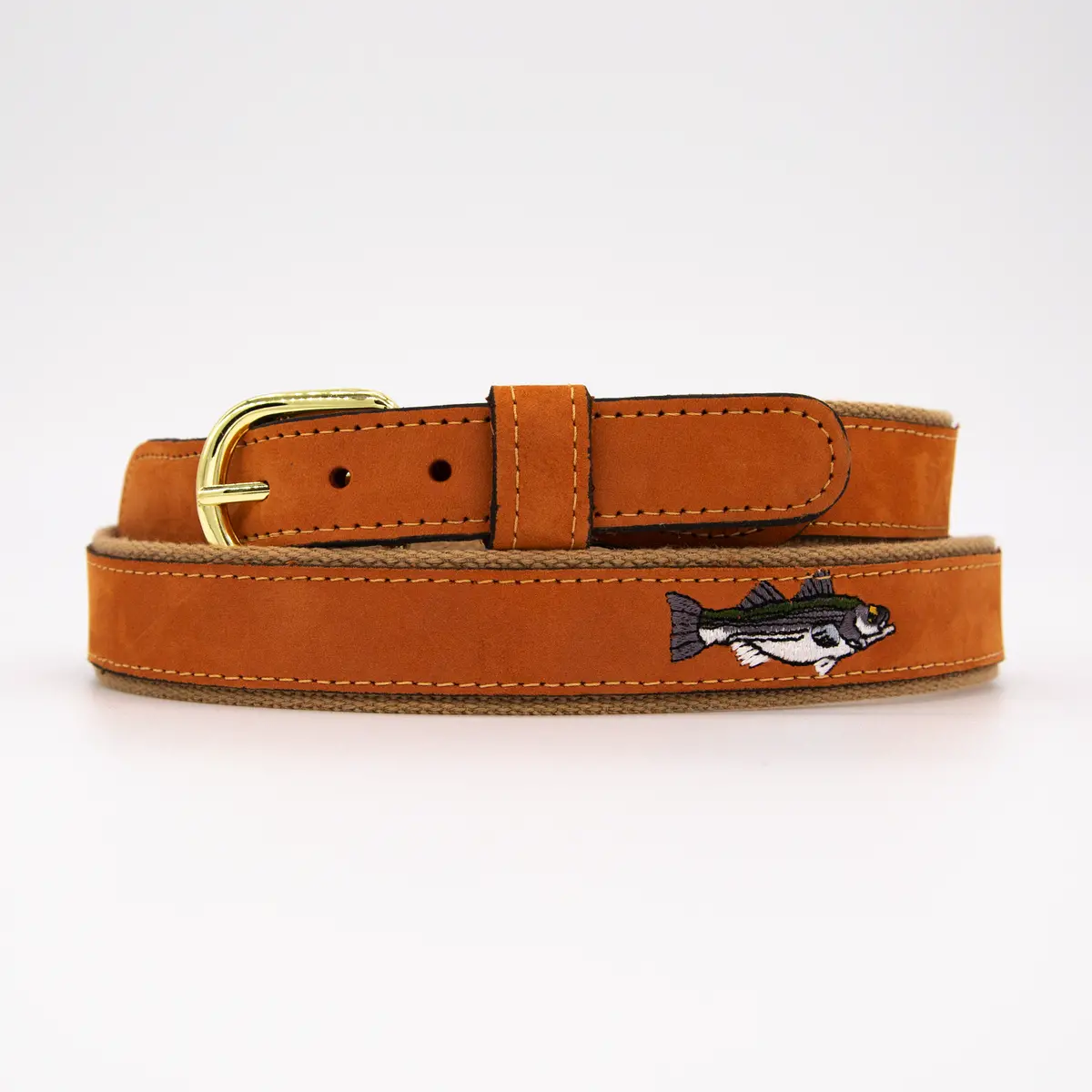 Zep Pro - Tan Leather Striper Belt 1