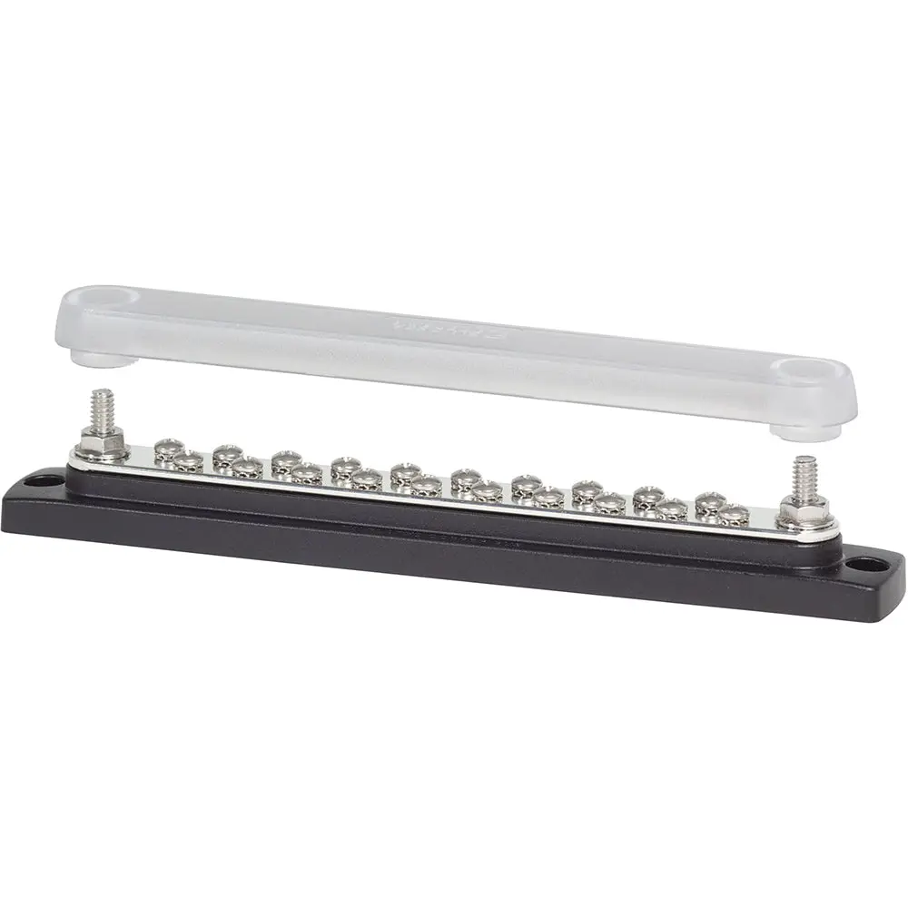 Blue Sea 2312, 150 Ampere Common Busbar 20 X 8-32 Screw Terminal With Cover [2312] 1