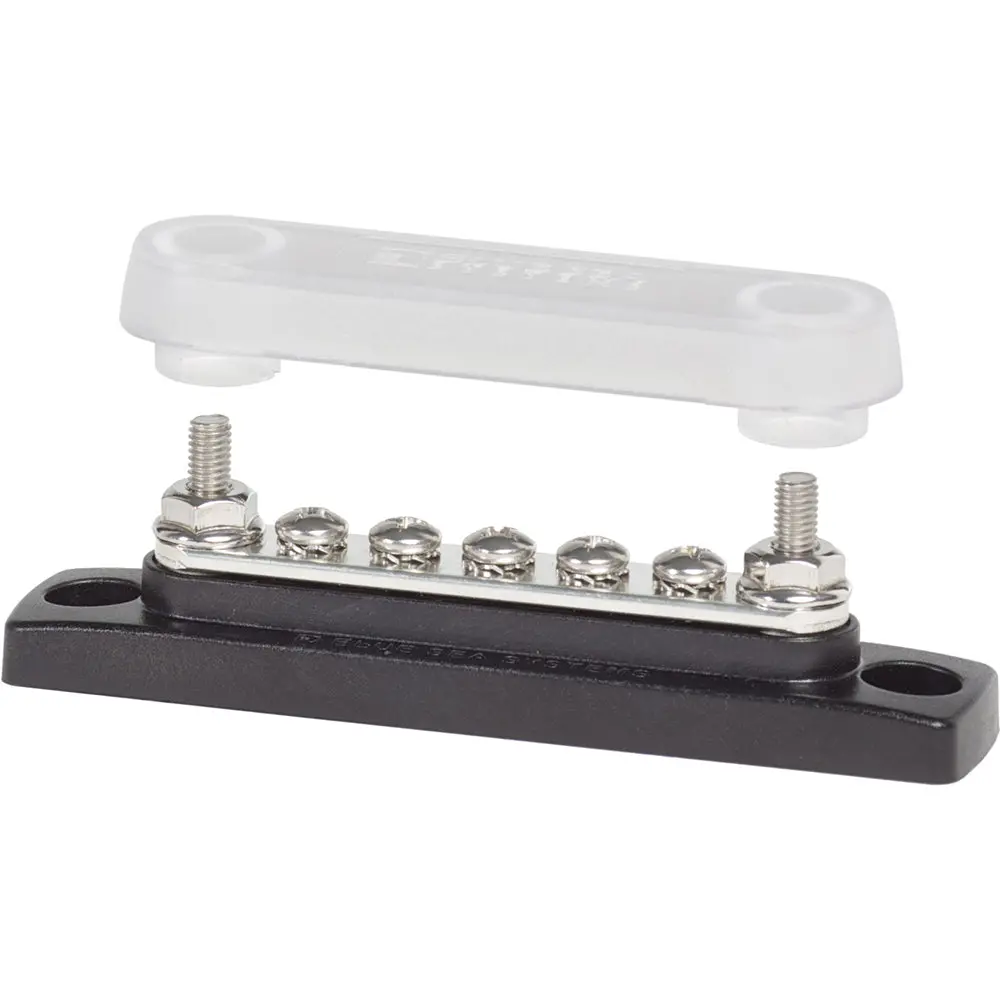 Blue Sea 2314 Minibus 100 Ampere Common Busbar 5 X 8-32 Screw Terminal With Cover [2314] 1