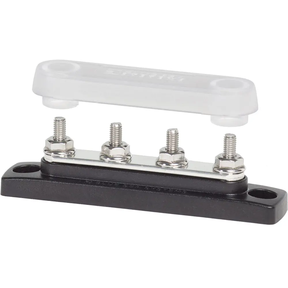 Blue Sea 2315 Minibus 100 Ampere Common Busbar 4 X 10-32 Stud Terminal With Cover [2315] 1