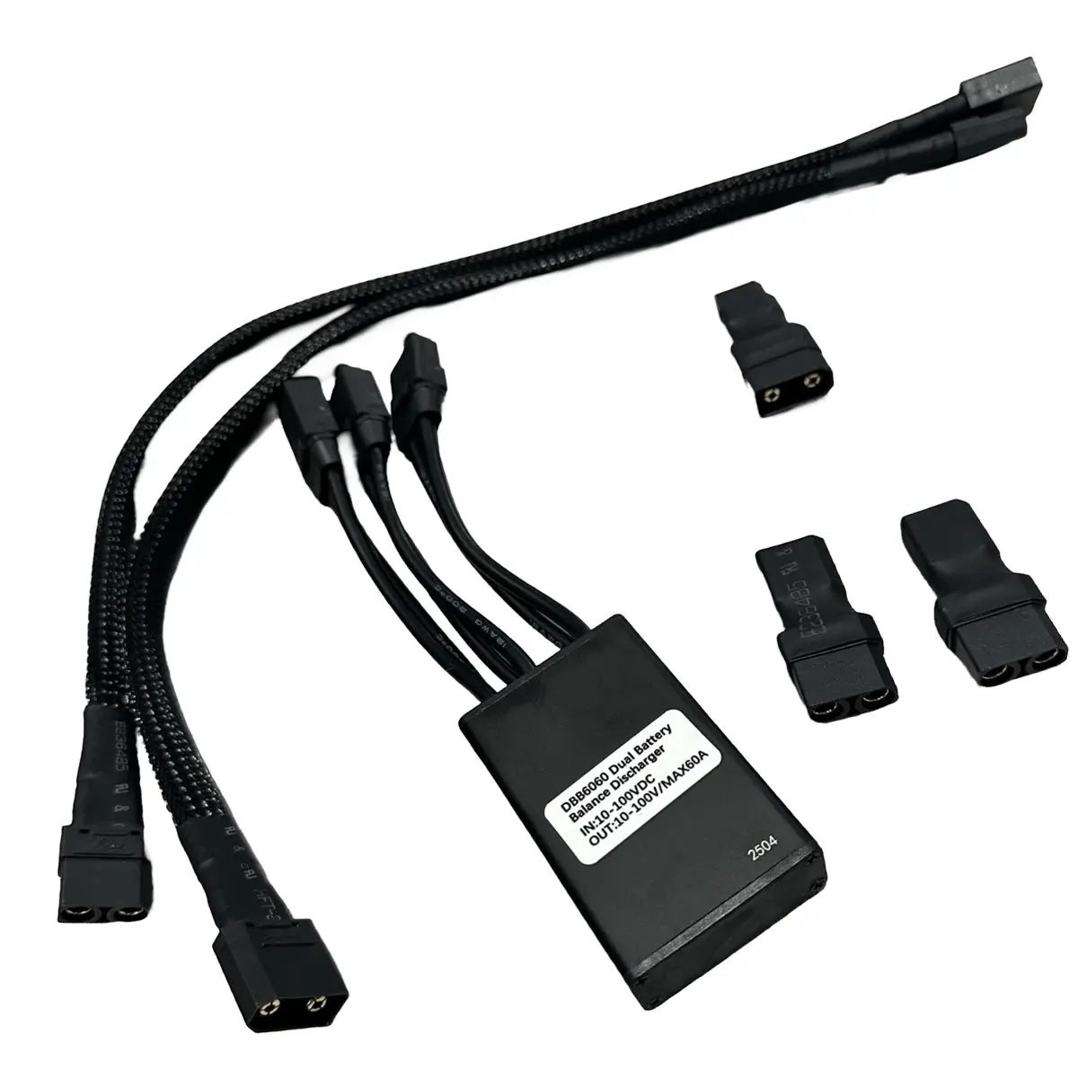60A Dual Battery Discharge Balancer Kit (12Awg, Xt90 Connector, Xt90-Xt60 Adapters M/F) 1