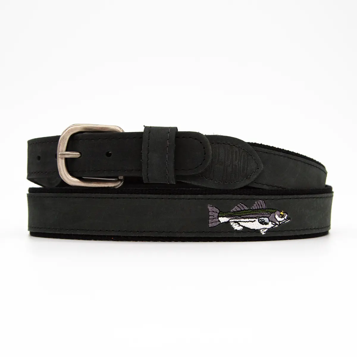 Zep Pro - Black Leather Striper Belt 1