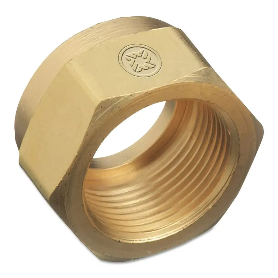 Western - Regulator Inlet Nut, Acetylene, Brass .899"-18 Ngo, Rh Female 1