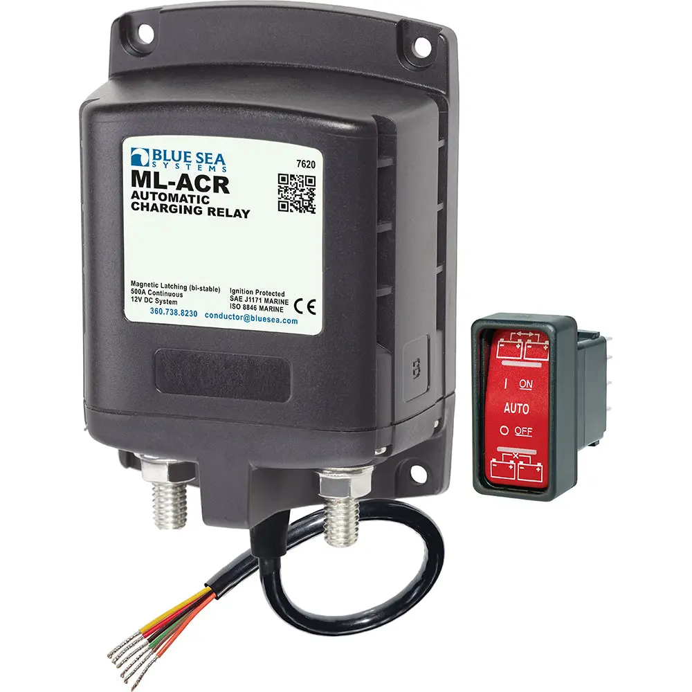 Blue Sea 7620 Ml-Series Automatic Charging Relay (Magnetic Latch) 12Vdc [7620] 1