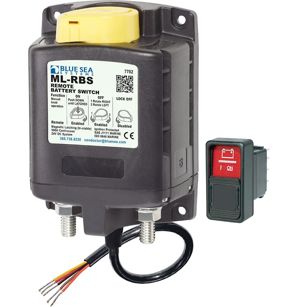 Blue Sea 7702 Ml-Series Remote Battery Switch W/Manual Control 24V Dc [7702] 1
