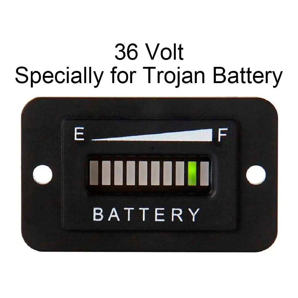 36V Ezgo Club Car Yamaha Golf Cart Battery Indicator Meter - Trojan Batteries 1