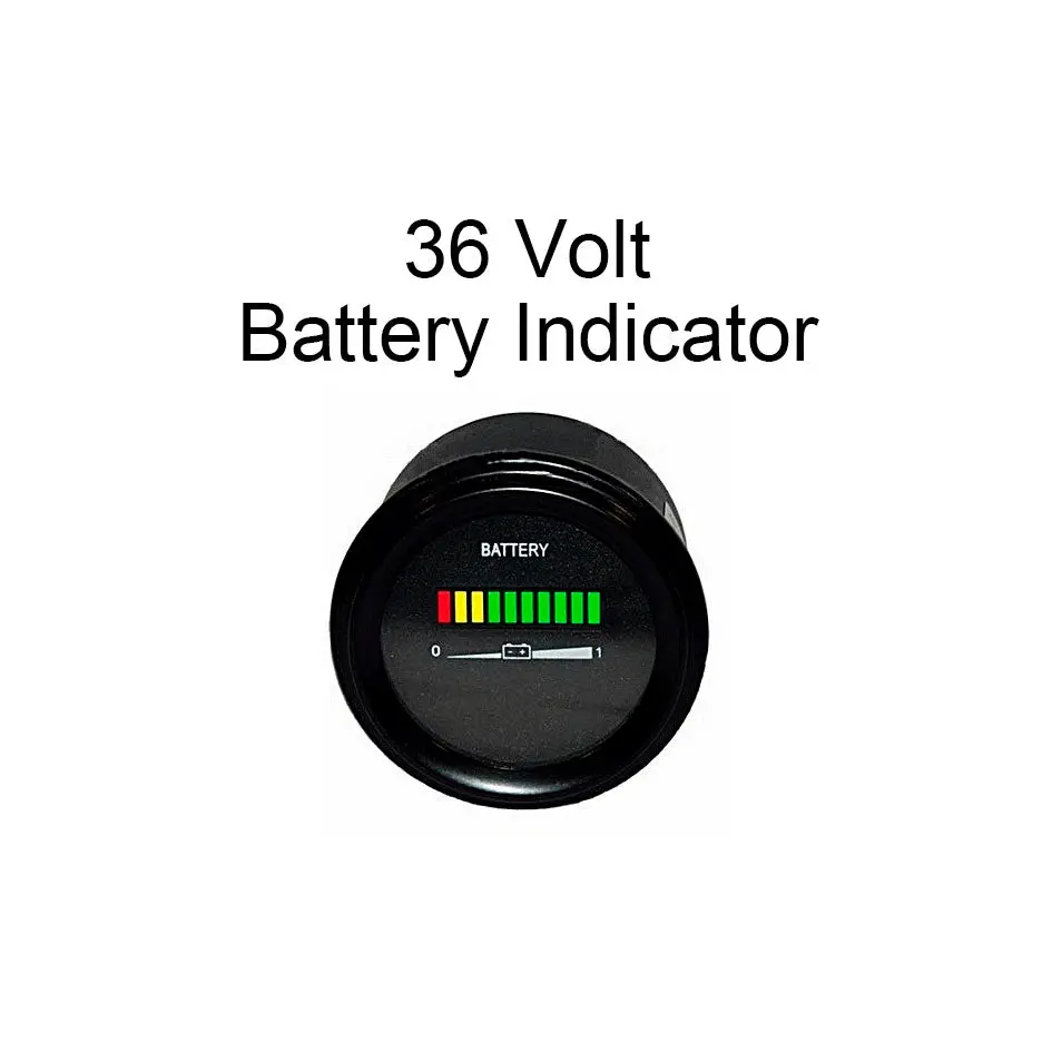 36 Volt Ezgo Club Car Yamaha Golf Cart Battery Indicator Meter Gauge 2" Round 1