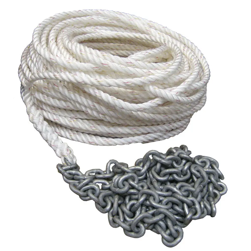 Powerwinch 300' Of 1/2" Rope 15' Of 1/4" Ht Chain Rode [P10295] 1
