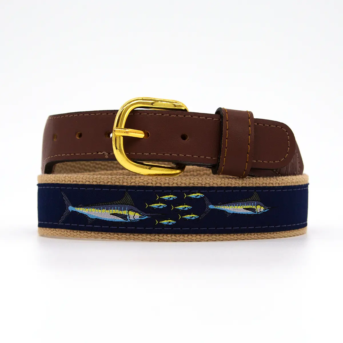 Zep Pro - Navy Ribbon Striper Chase Belt 1