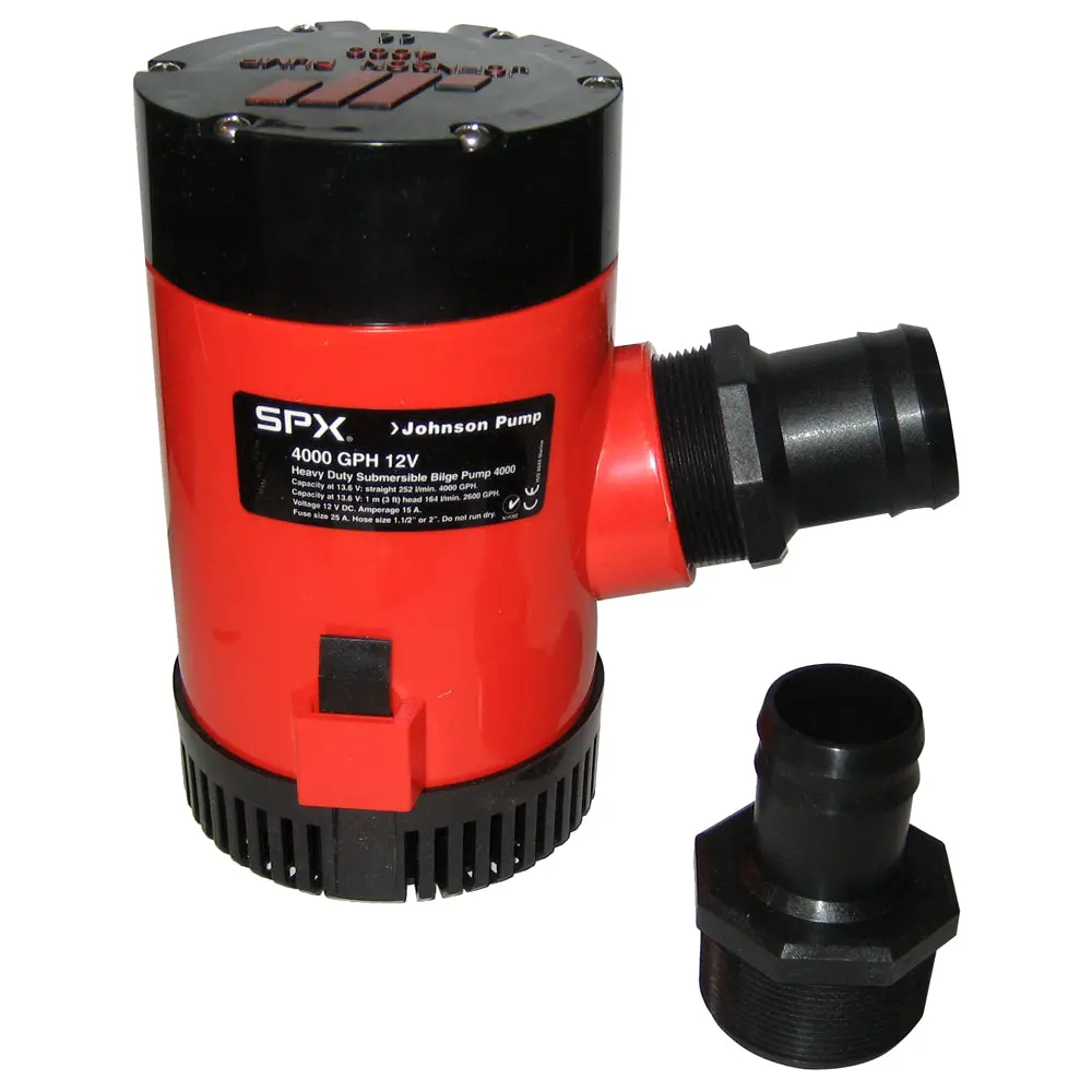 Johnson Pump 4000 Gph Bilge Pump 1-1/2" Discharge Port 12V [40004] 1