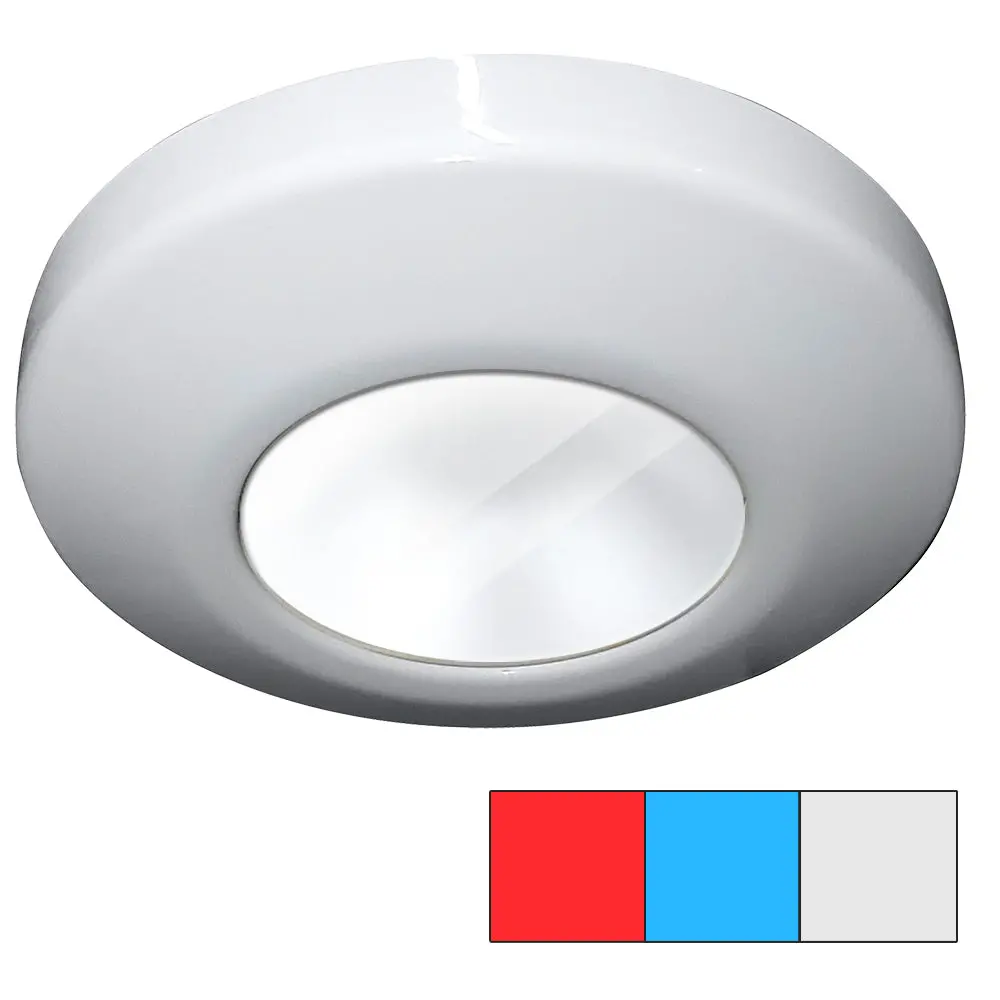 I2systems Profile P1120 Tri-Light Surface Light - Red, Cool White  Blue - White Finish [P1120z-31Hae] 1