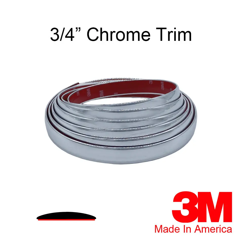 3/4" Chrome Trim Molding 1