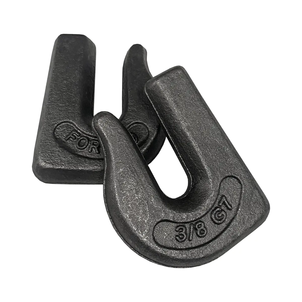 3/8" Weld On Grab Hook Bucket Trailer Tractor Rigging Chain Clevis G70 1