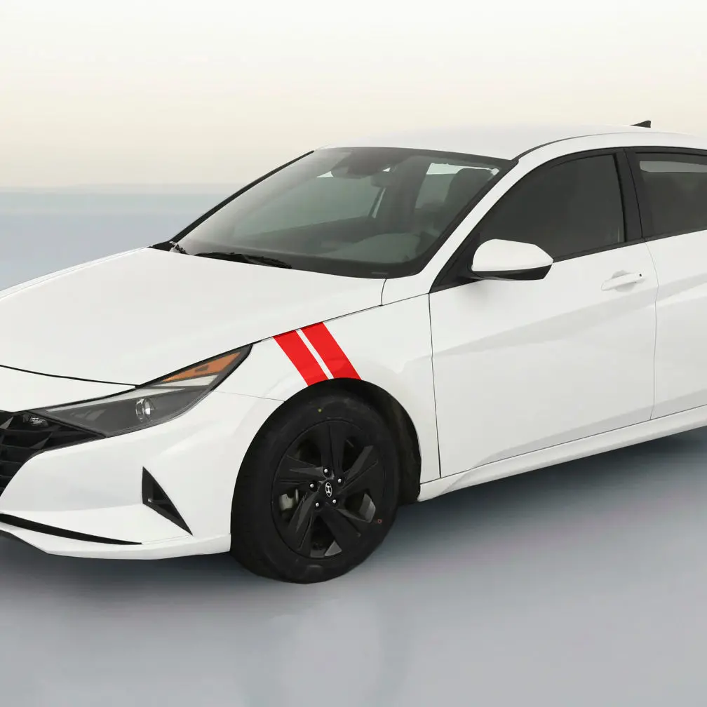 Hyundai Elantra Dual Fender Stripe Kit 1