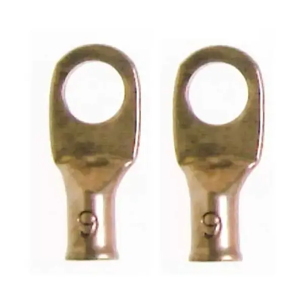 Deka - Extra Heavy Duty Copper Lugs - 6 Gauge, 5/16" Stud Hole 1