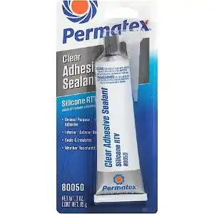 Permatex - Clear Rtv Silicone Adheasive 3 Oz 1