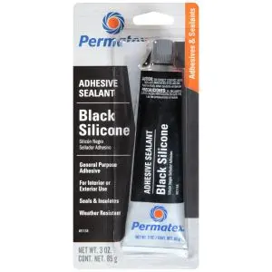 Permatex - Black Silicone Adheasive Sealant 3 Oz 1