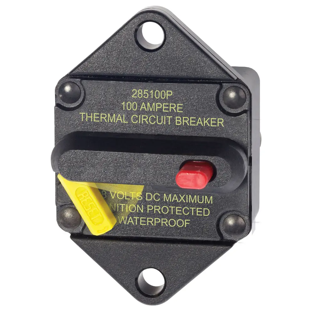Blue Sea 7087 100 Amp Circuit Breaker Panel Mount 285 Series [7087] 1
