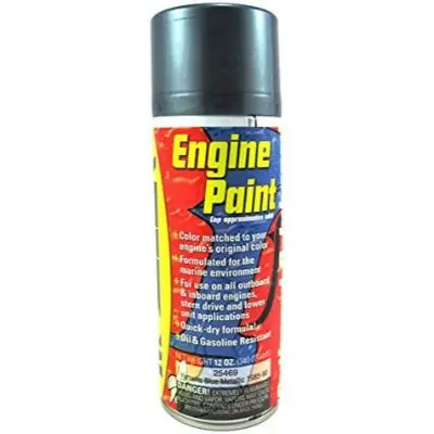 Moeller - Yamaha Metallic Blue Silver Engine Spray Paint 1