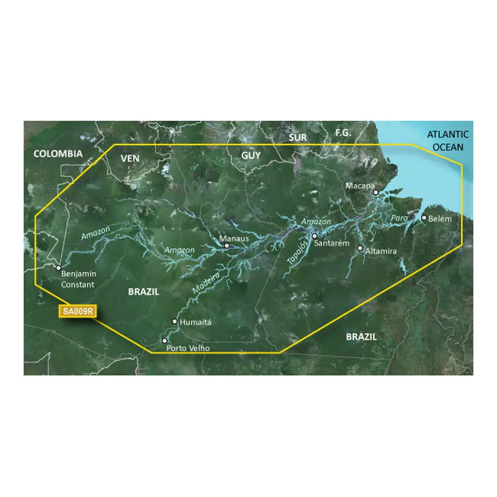 Garmin Bluechart G3 Hd - Hxsa009r - Amazon River - Microsd/Sd [010-C1066-20] 1