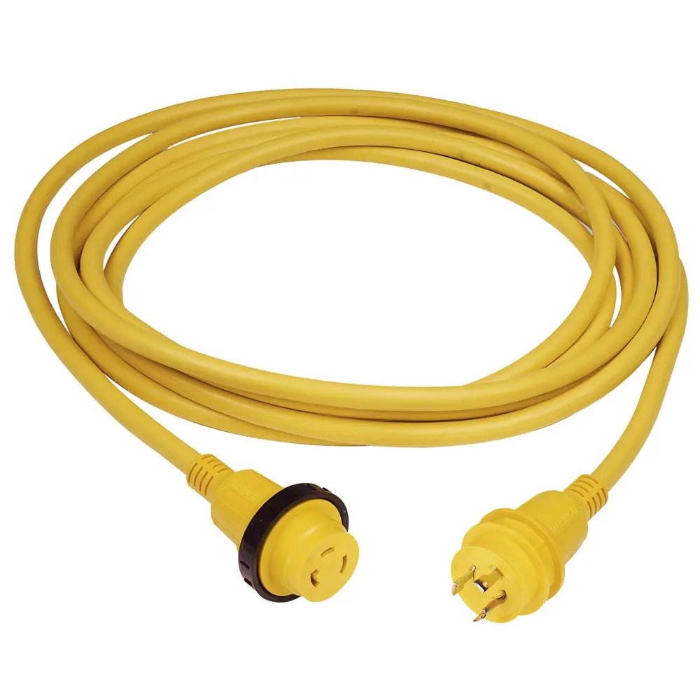Marinco 30A 25' Molded Cordset - 125V - Yellow [199117] 1