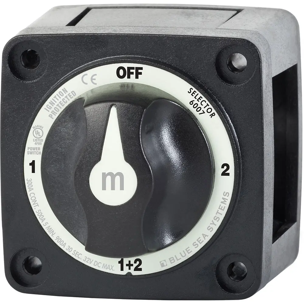Blue Sea 6007200 Battery Switch Mini - 4 Position - Black [6007200] 1