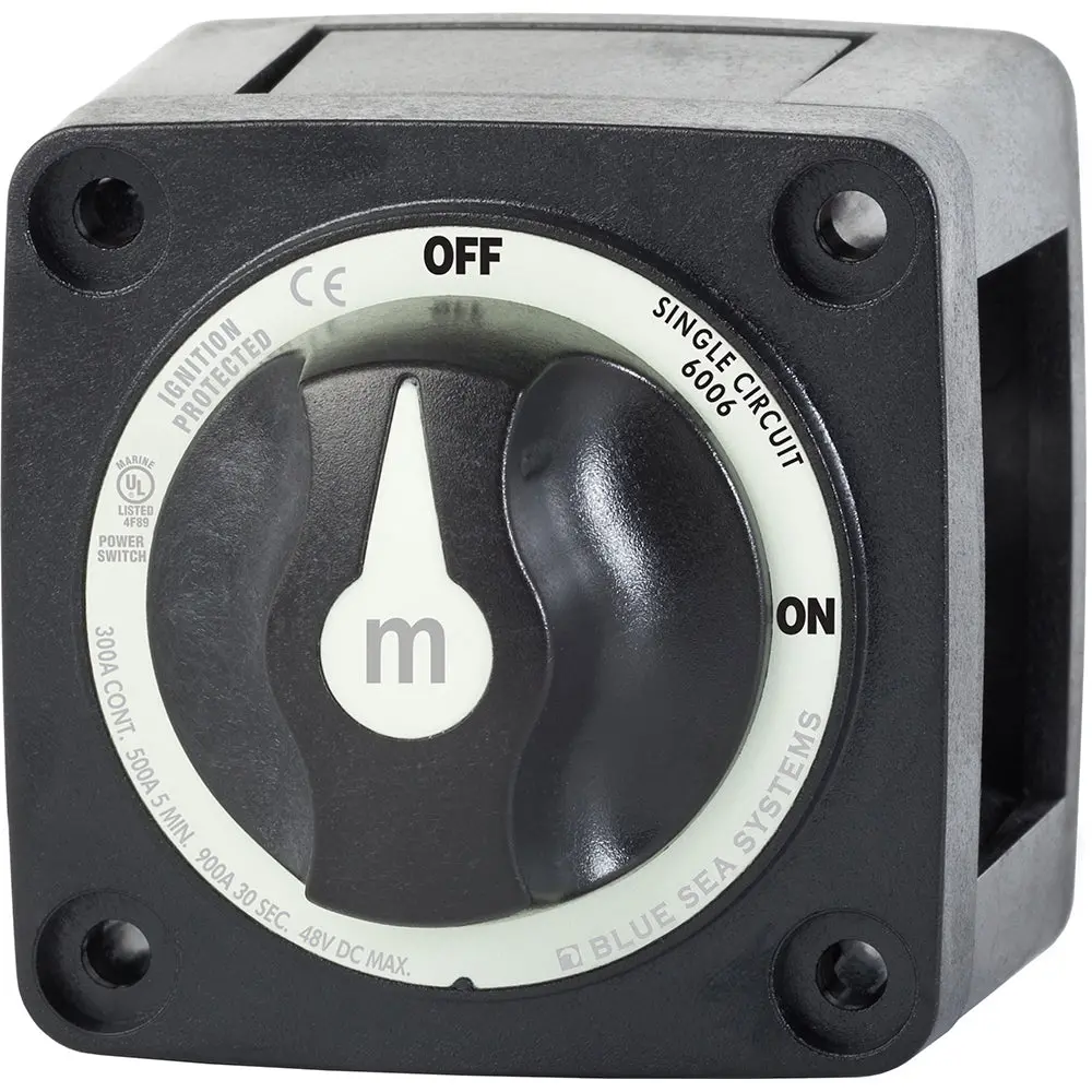 Blue Sea 6006200 Battery Switch Mini On/Off - Black [6006200] 1