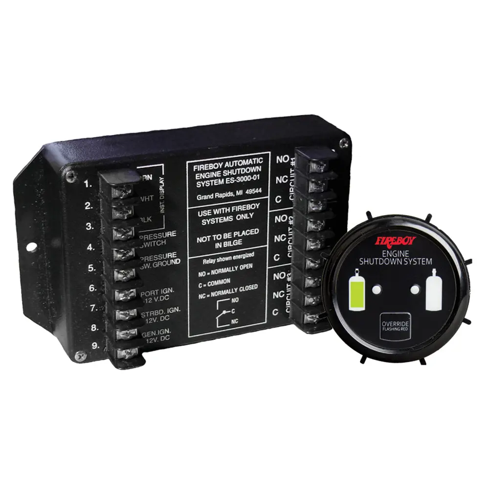 Fireboy-Xintex Engine Shutdown System W/Round Display [Es-3000-01] 1