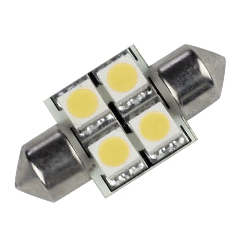 Lunasea Single-Sided 4 Led Festoon - 10-30Vdc/0.7W/60 Lumens - Warm White [Llb-202W-21-00] 1
