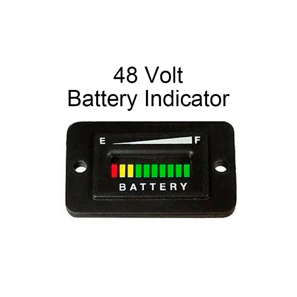 48 Volt Ezgo Club Car Yamaha Golf Cart Battery Indicator Meter Gauge Rectangle 1