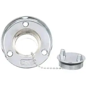 Sea Choice - Gas Deck Fill Plate Cast Ss For 1-1/2" Hose 1