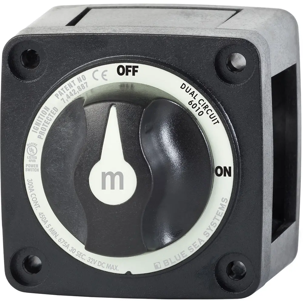 Blue Sea 6010200 Battery Switch Dual Circuit - Black [6010200] 1